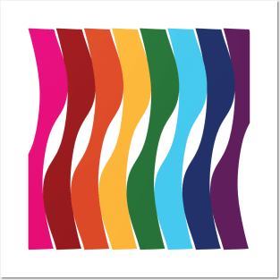 Rainbow Pride Colors Posters and Art